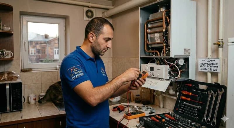 գազի կաթսայի վերանորոգում 