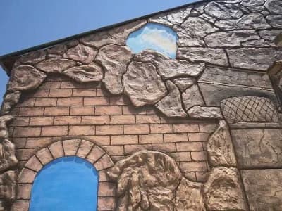 Декоративный текстурный фасад